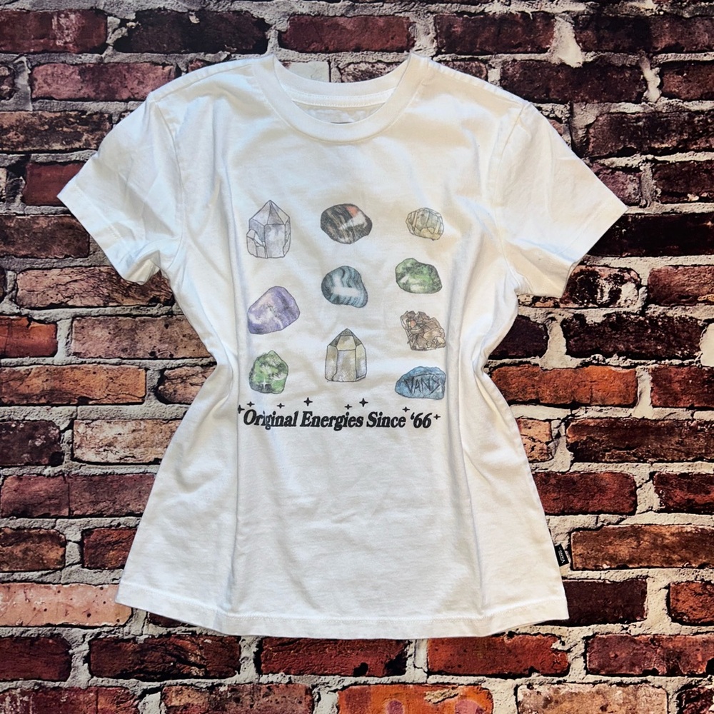 Vans Original Energies Crystal Short Sleeve Tee Shirt Size XS
